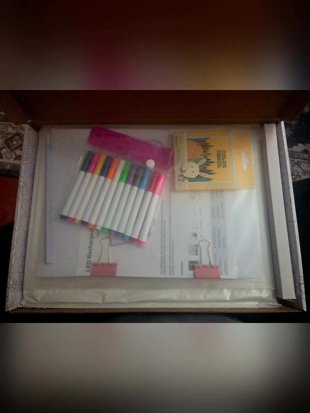 LED Drawing Tablet Kits Pink - 15